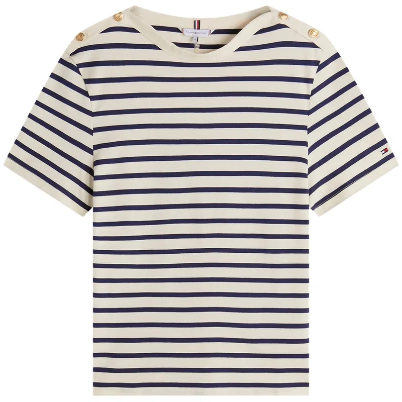 Футболка с круглым вырезом, Tommy Hilfiger, Black — фото 3