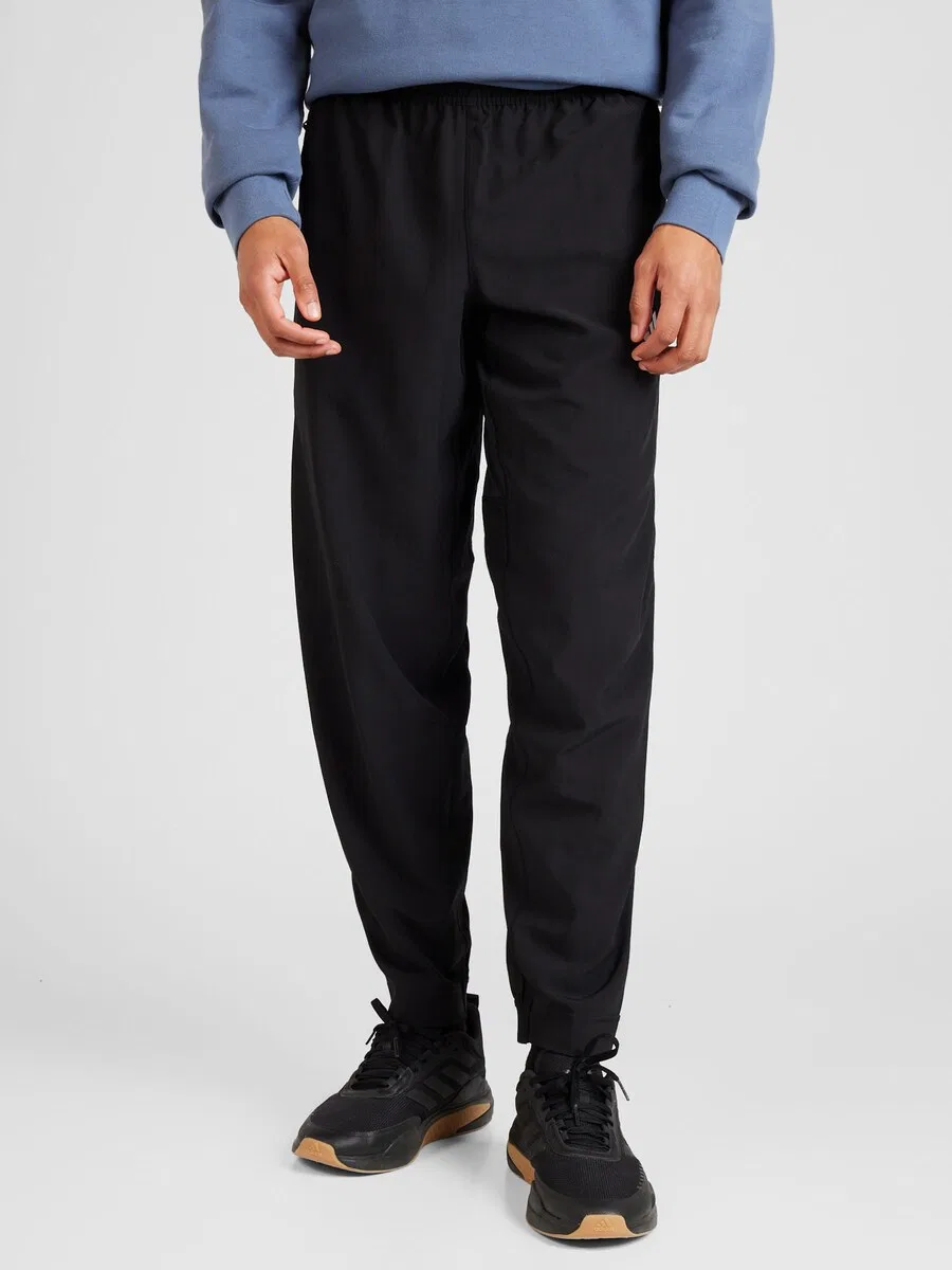 Спортивные шорты ADIDAS PERFORMANCE Tapered Workout Pants 'Training Essentials' черного цвета — фото 3