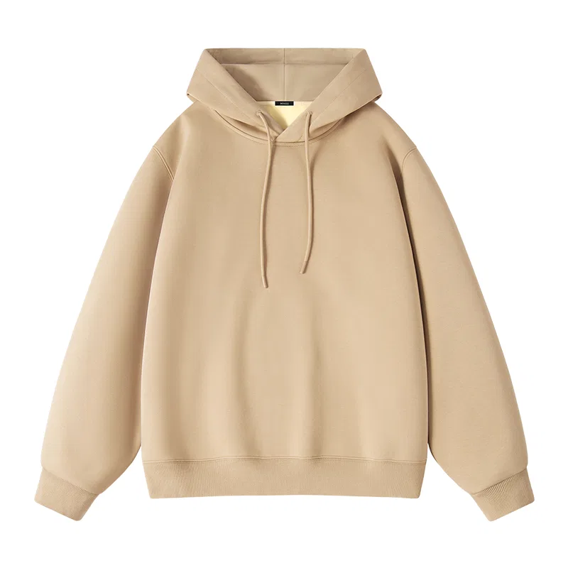 Детский худи с капюшоном на флисе MINISO, Khaki (Solid Color)