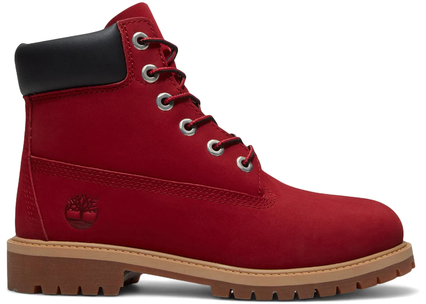 Детские ботинки водонепроницаемые Timberland 6" Premium Waterproof Boot Timberland, Red Black