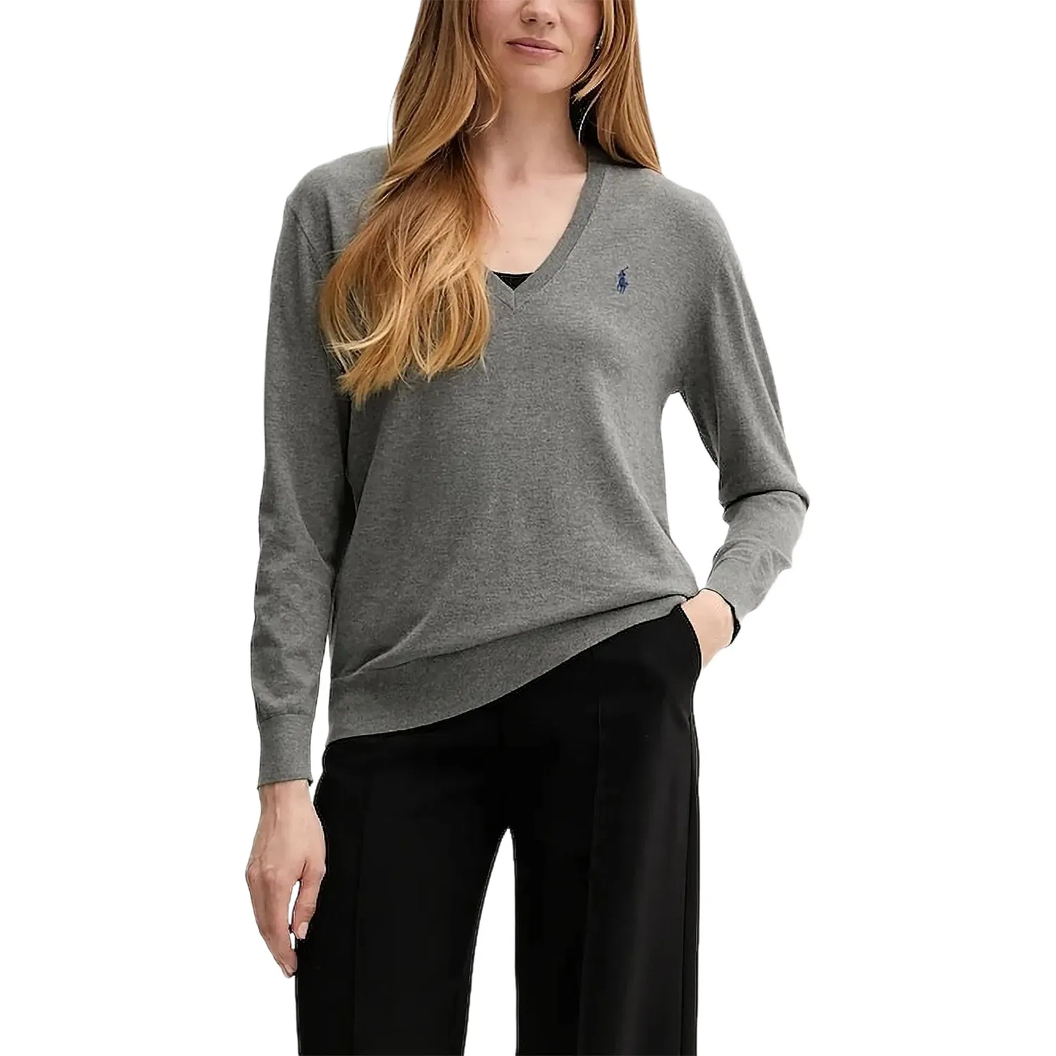 Женский свитер серый Polo Ralph Lauren