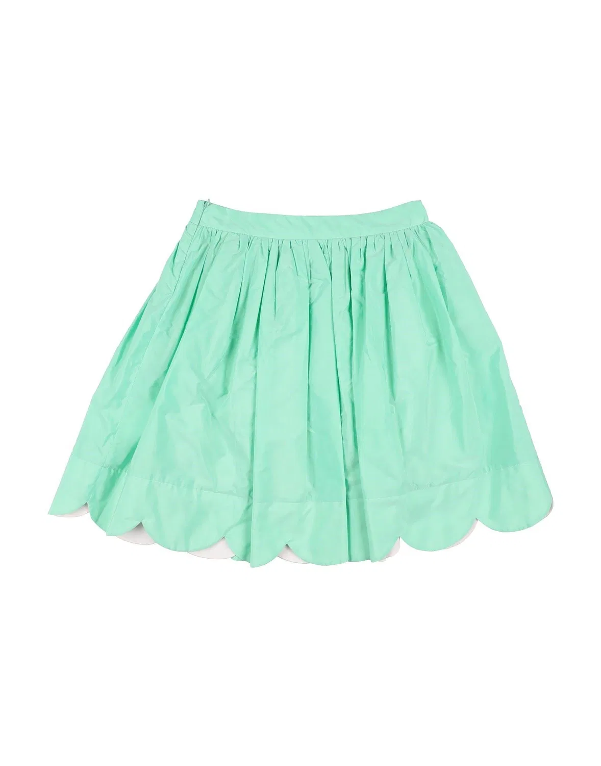 Детская юбка для девочек из тафты с принтом Stella Mccartney Kids, светло-зеленый — фото 2
