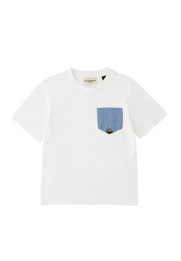 Футболка хлопковая Print t-shirt, Roy Rogers, Optical White, белый