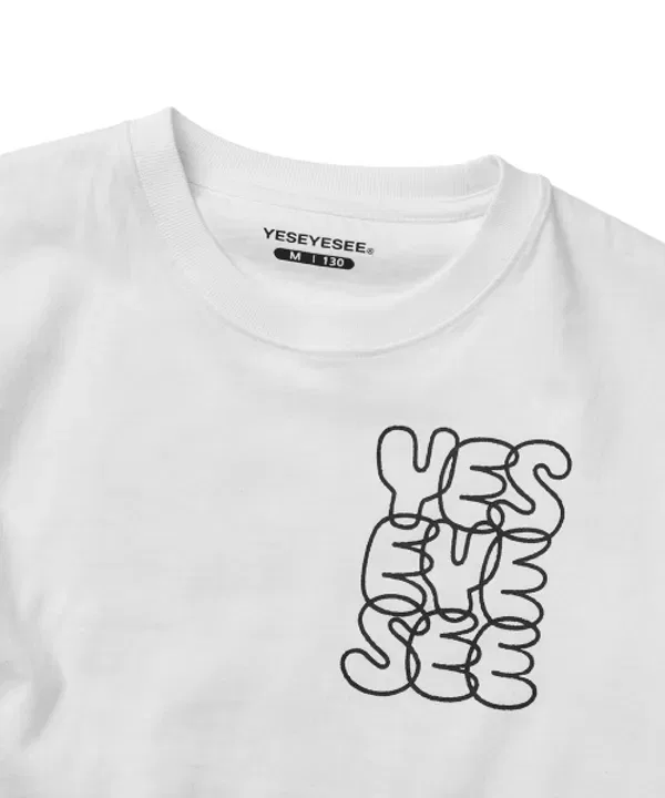 Футболка детская с логотипом C-Logo, Yeseyesee, белый — фото 3