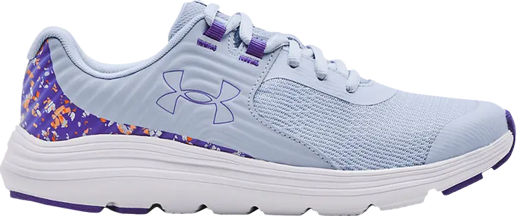 

Кроссовки Under Armour Outhustle Print GS Oxford Blue Brilliant Violet, синий