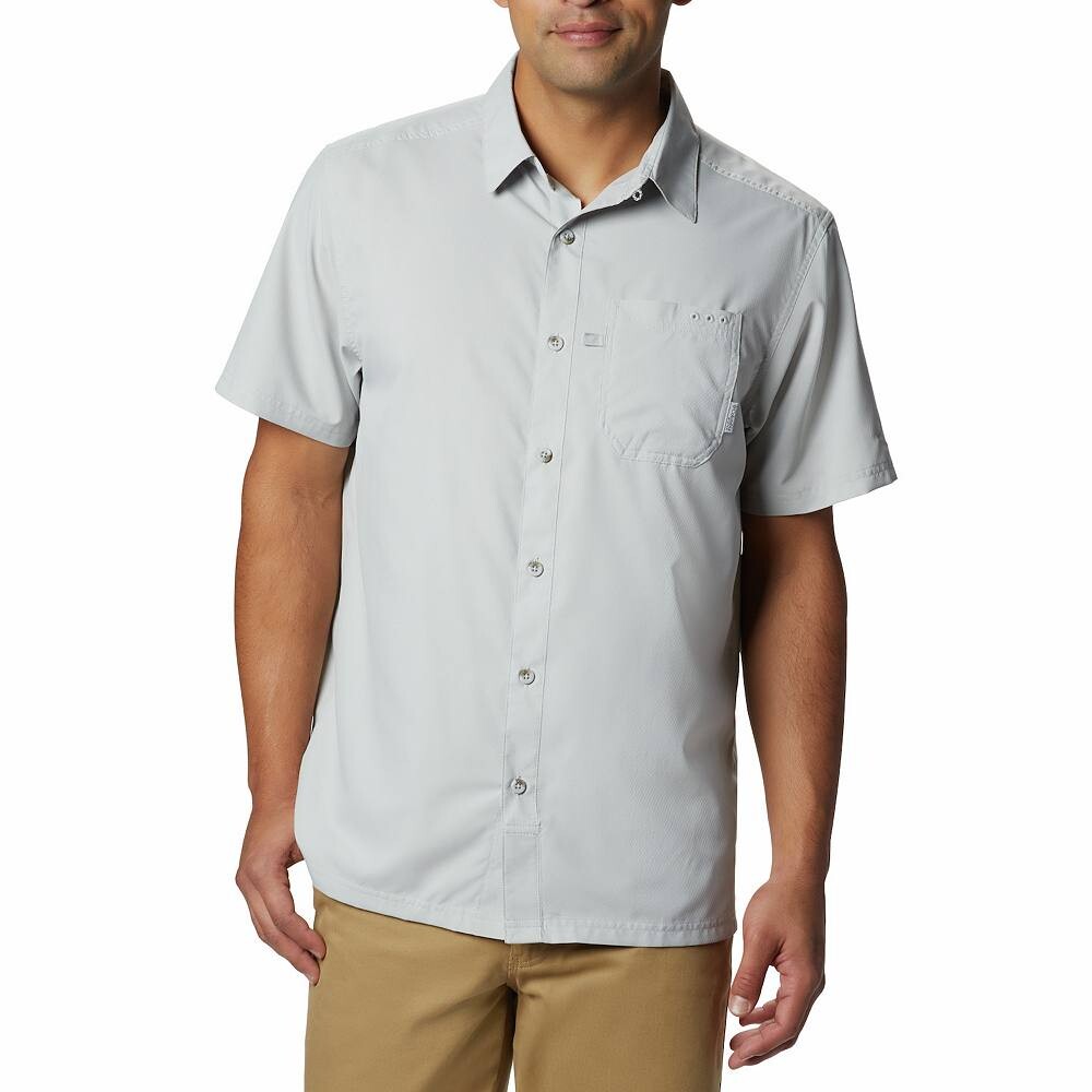 

Мужская походная рубашка на пуговицах Columbia PFG UPF 50 Slack Tide Omni-Wick, цвет Cool Grey