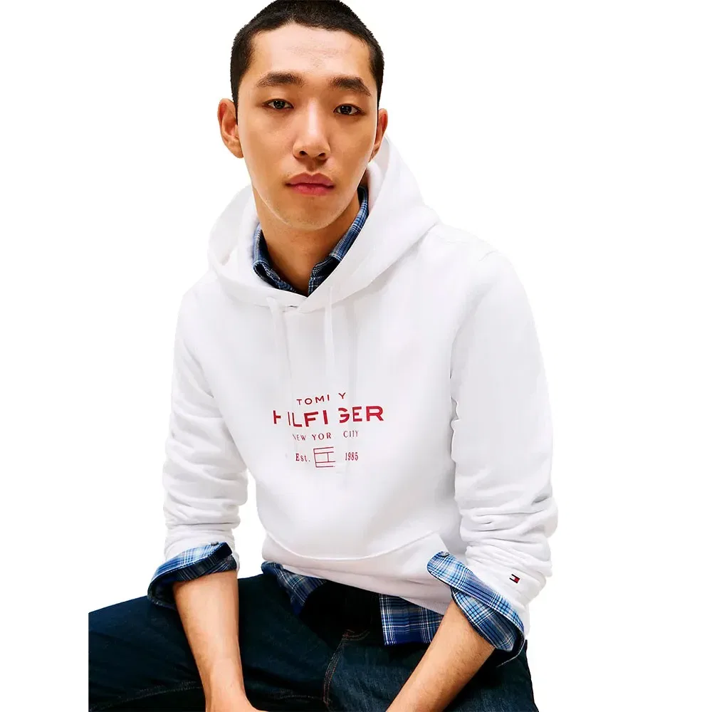 Худи Tommy Hilfiger Oval Graphic, белый — фото 4
