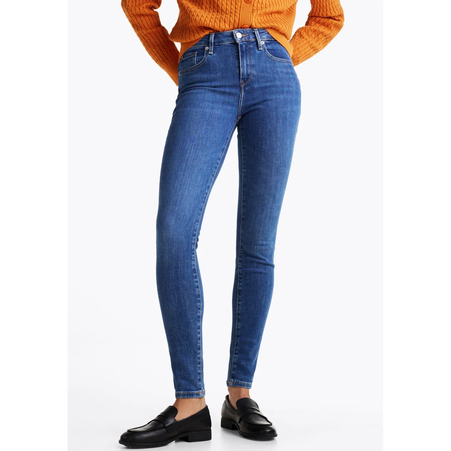 Женские узкие джинсы скинни Heritage Como Tommy Hilfiger, Mid Blue