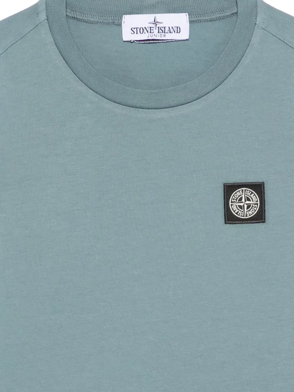 Футболка с нашивкой-логотипом Stone Island Junior, синий — фото 3