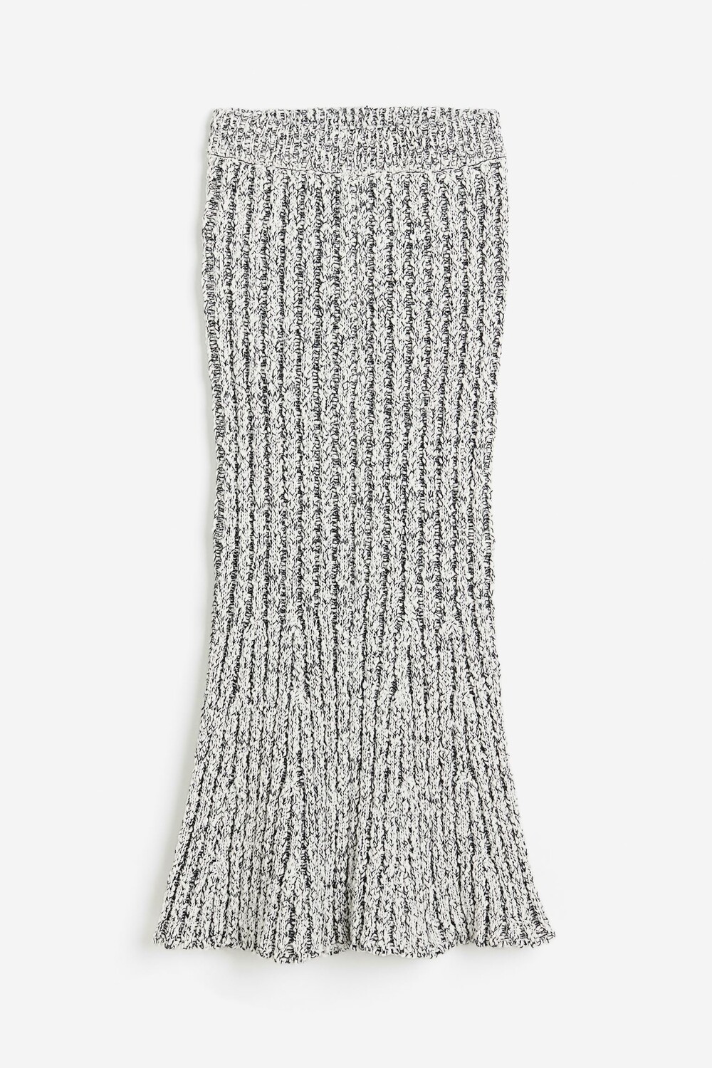 

Юбка H&M Knitted Mermaid, белый/черный