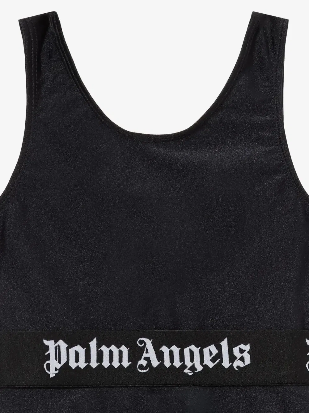 Купальник с логотипом на резинке Palm Angels Kids, черный — фото 3