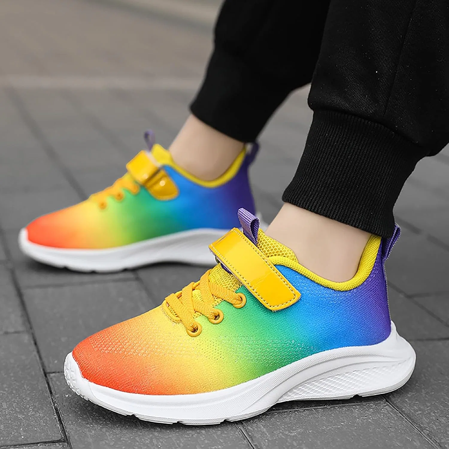 Детские кроссовки для девочек с принтом IWIHMIV, Multicolour — фото 4