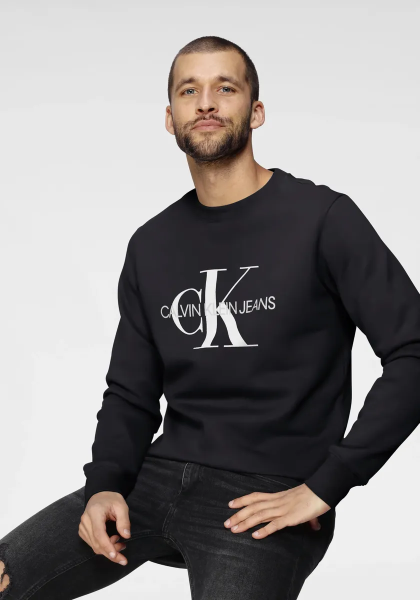 

Толстовка Calvin Klein Jeans "ICONIC MONOGRAM CREWNECK", черный