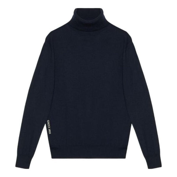 

Свитер embroidery wool sweater 'dark blue' Gucci, синий