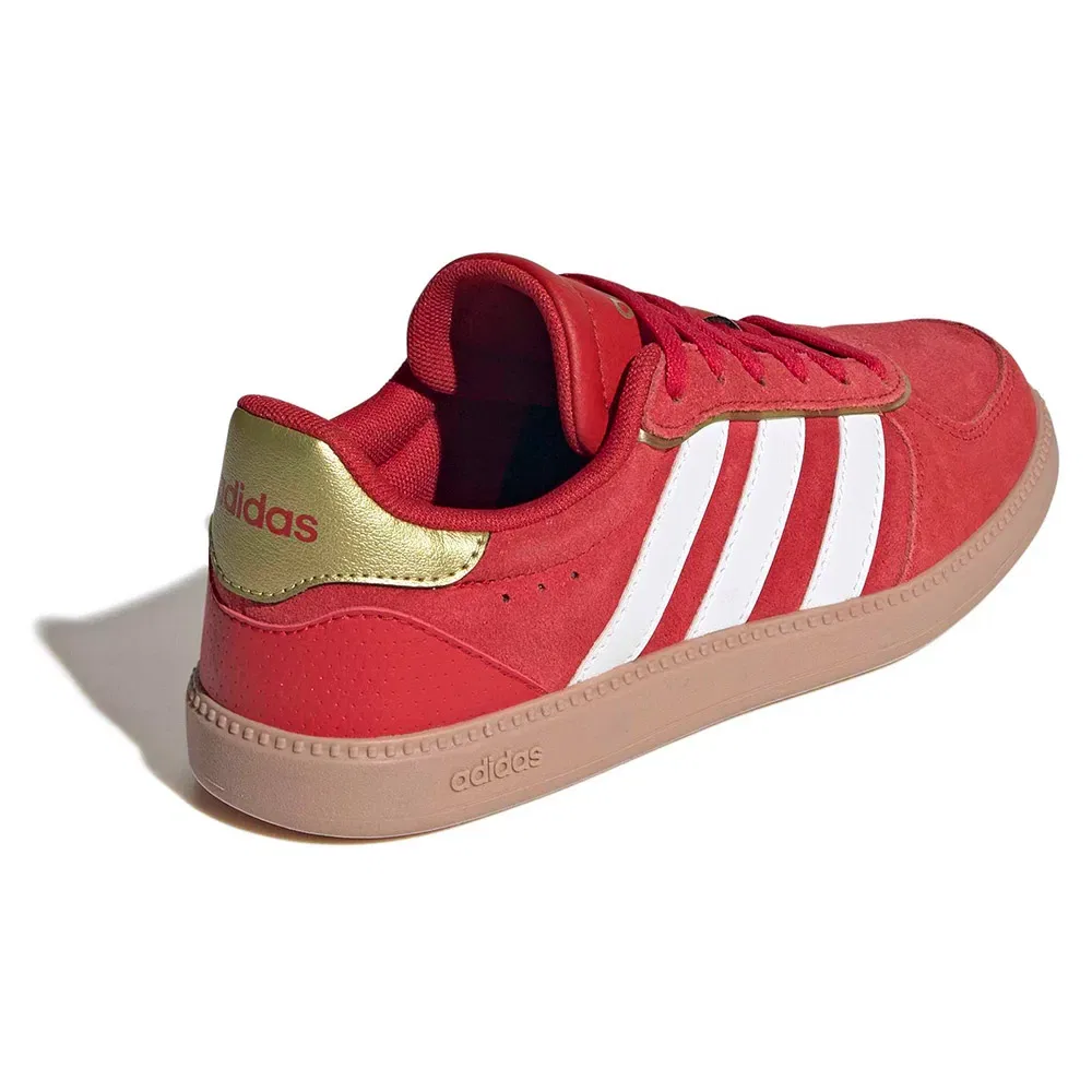 Детские кроссовки для девочек с низким силуэтом Breaknet Sleek Junior Adidas, Red — фото 4