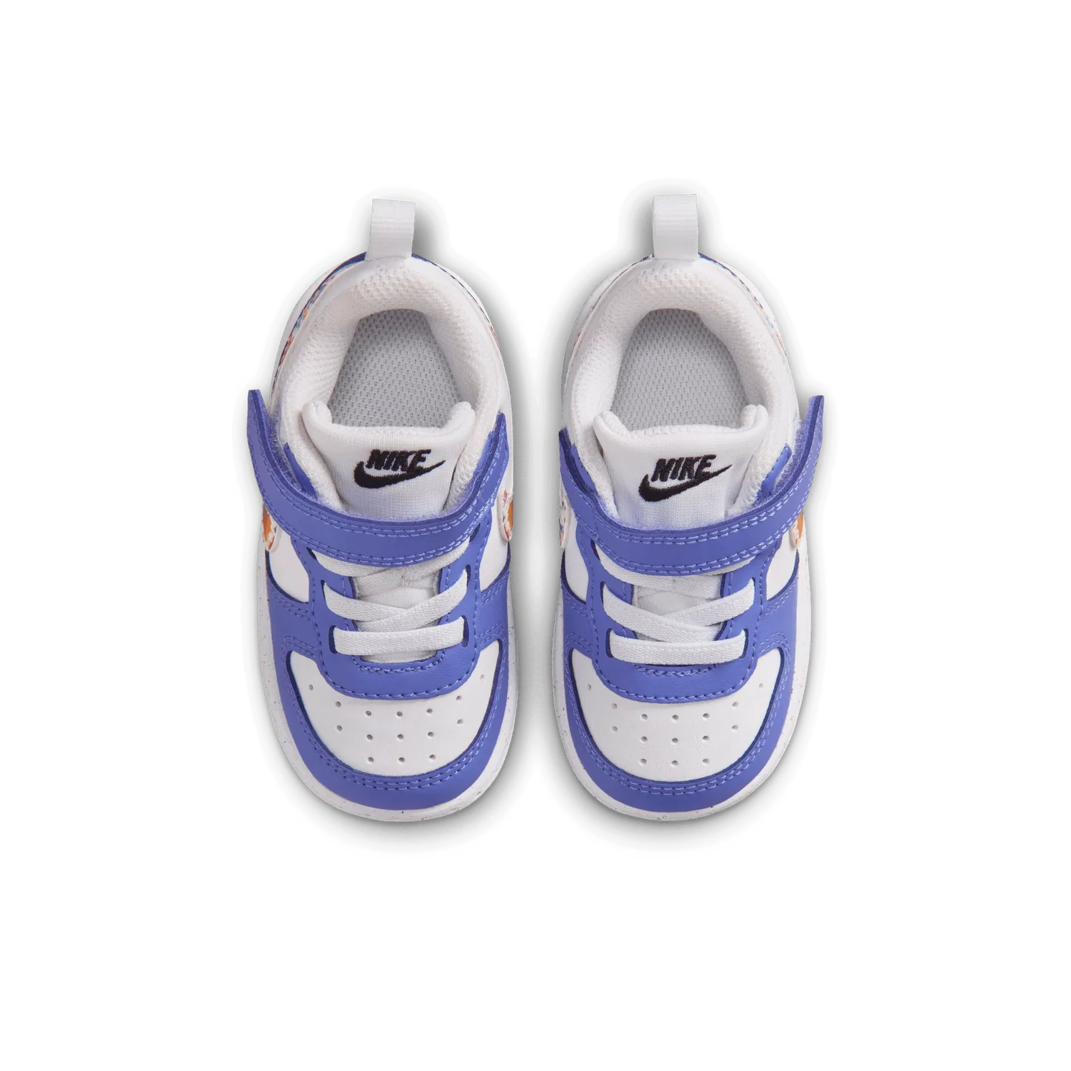 Детские кроссовки на липучках Nike COURT BOROUGH LOW FL TD, синий — фото 2