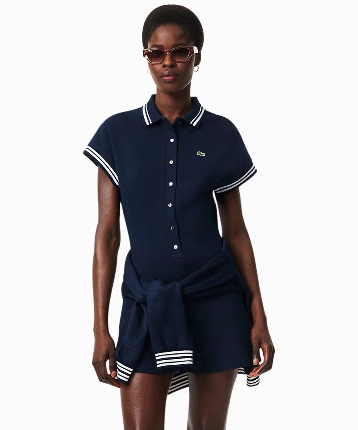 Женский комбинезон с поло-воротником Slim Fit LACOSTE, Blue