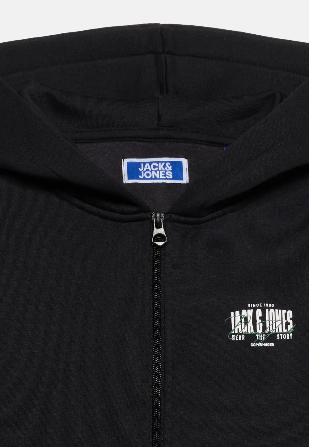 Толстовка Jjaero на молнии с капюшоном Jack & Jones Junior, Black — фото 4
