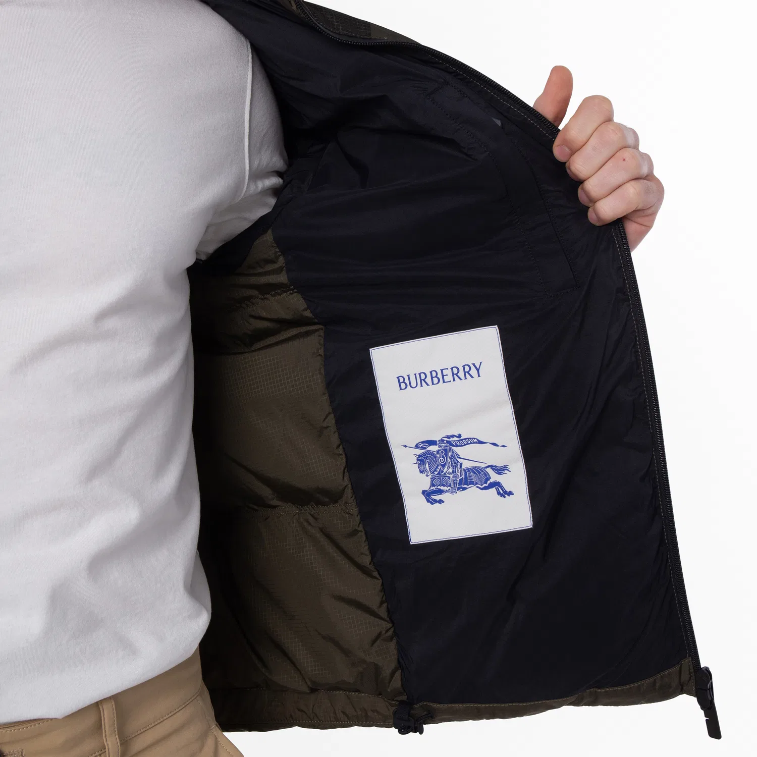 Пуховик с принтом EKD Burberry, Loch Ip Pattern — фото 4
