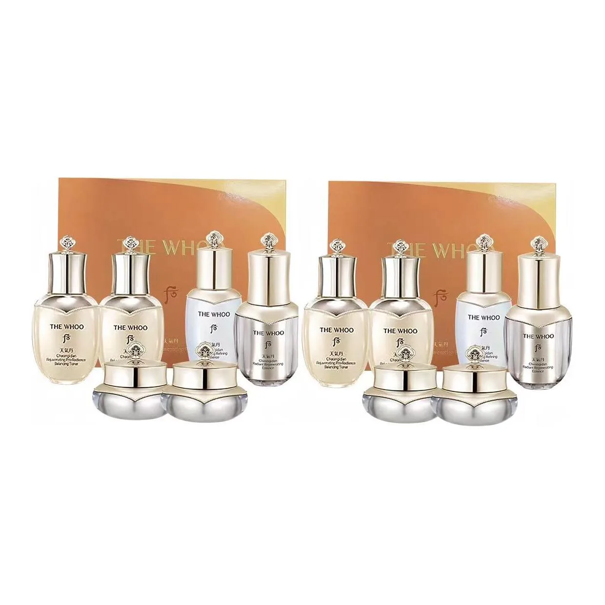 The History Of Whoo Набор для ухода за кожей Weather Dan с цветочными компонентами, New Version Weather Danzhong Sample 6-Piece Set *2