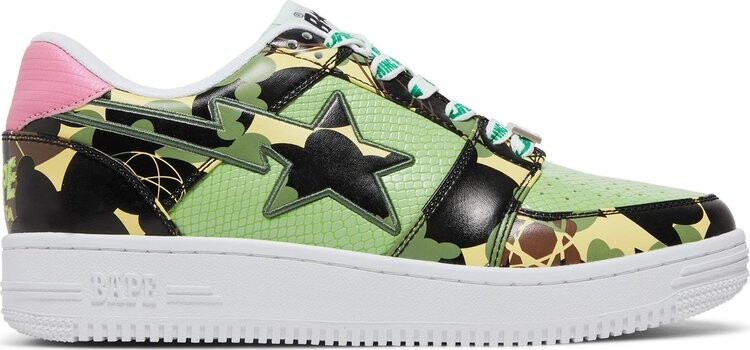 

Кроссовки Mo Wax x Unkle x Bapesta Low M2 Original Headz, зеленый