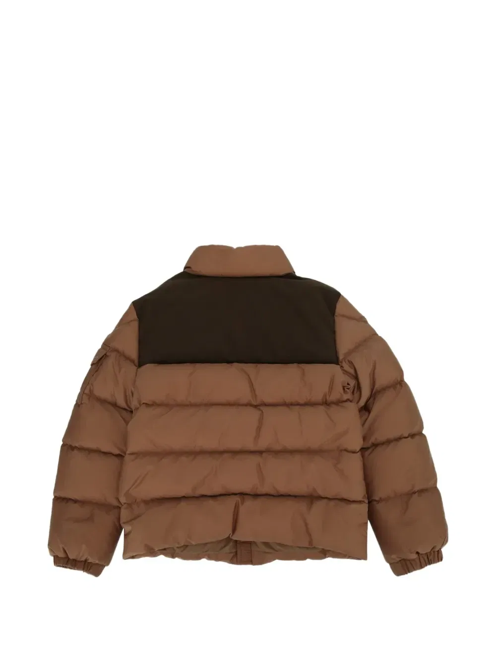 Стеганая куртка с логотипом Sormor Moncler Enfant, коричневый — фото 2