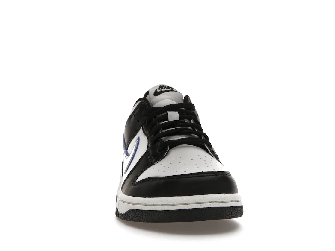 Детские кроссовки с длинным шнурком Nike Dunk Low Next Nature Nike, Black/White-Game Royal — фото 2