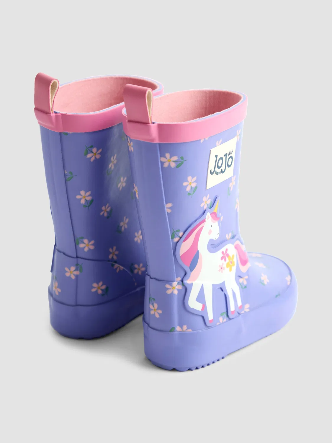 Резиновые сапоги Unicorn Wellies Jojo Maman Bébé, фиолетовый — фото 2