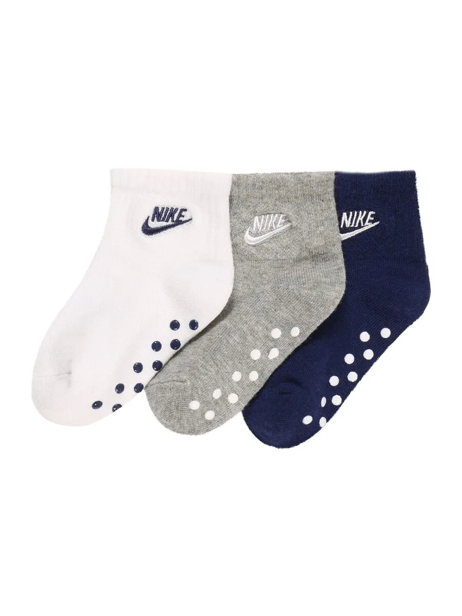 Носки Nike Sportswear 'Core Futura' в синем, сером и белом цветах — фото 2