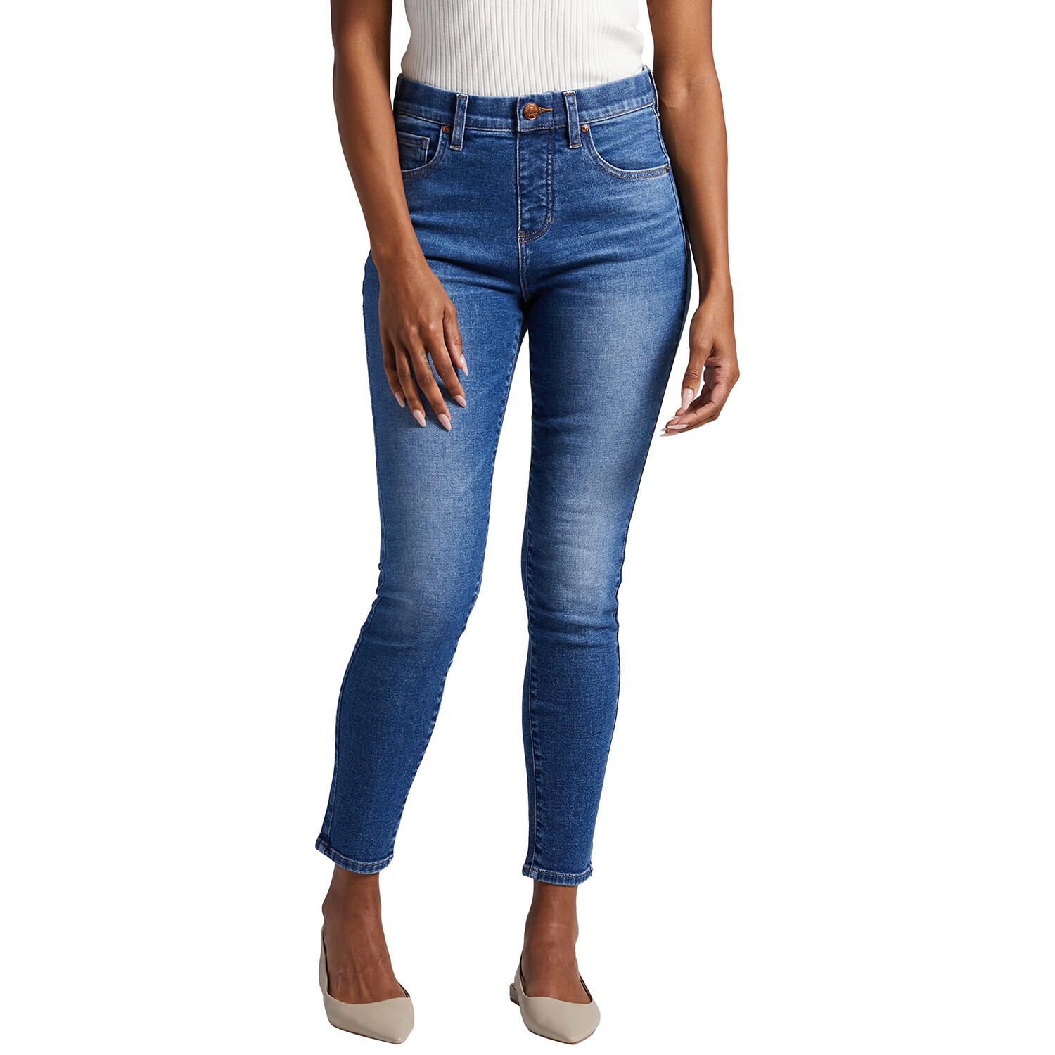 

Джинсы Jag Jeans, Valentina High-Rise Skinny Pull-On Jeans