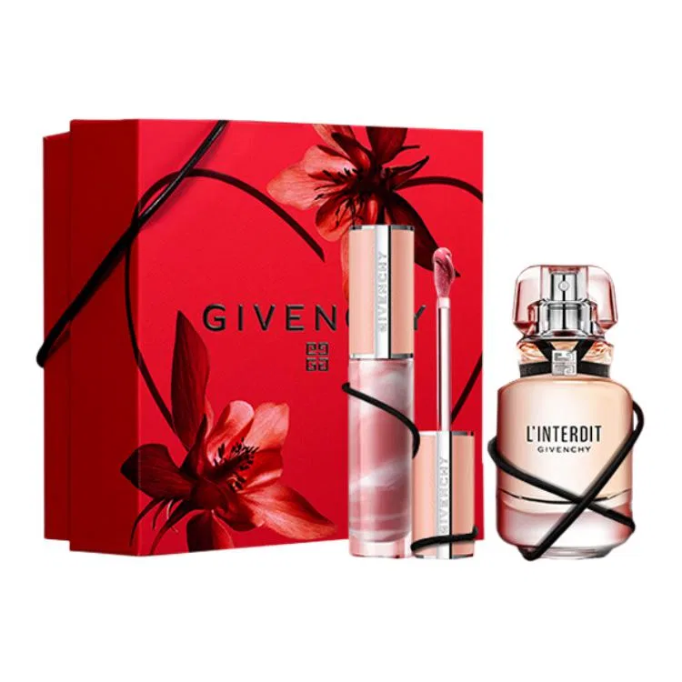 Набор: блеск для губ и парфюм Givenchy, цвет N210, 35 мл — фото 4
