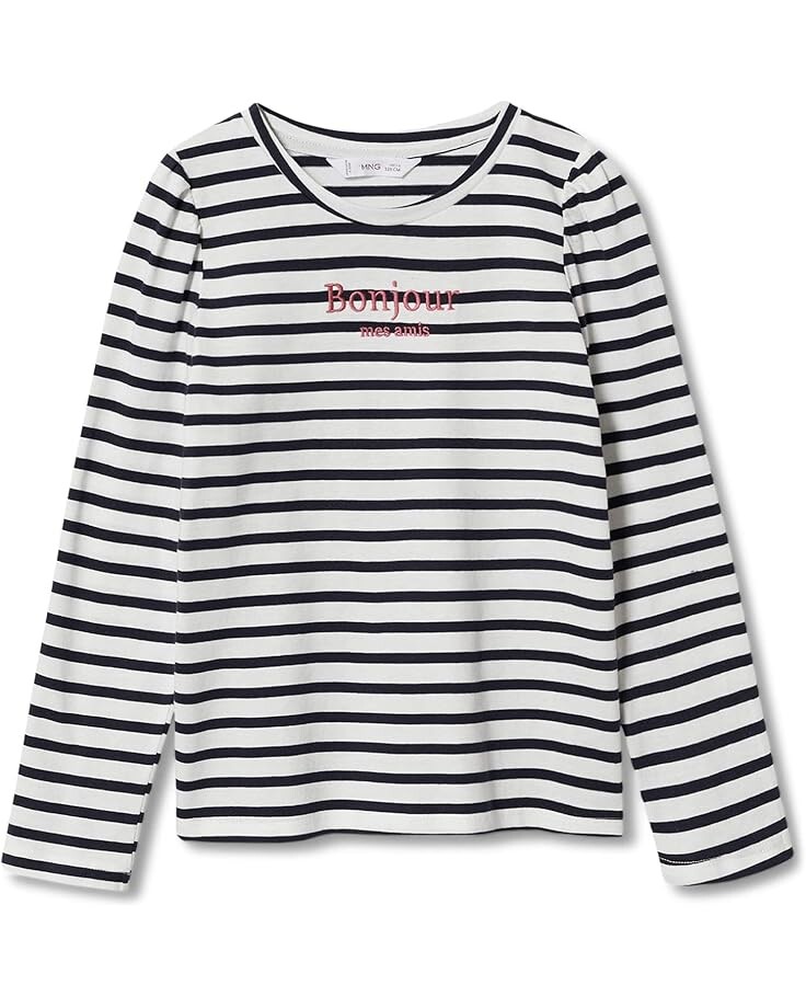 

Толстовка MANGO Kids Bonjour T-Shirt, цвет Off-White