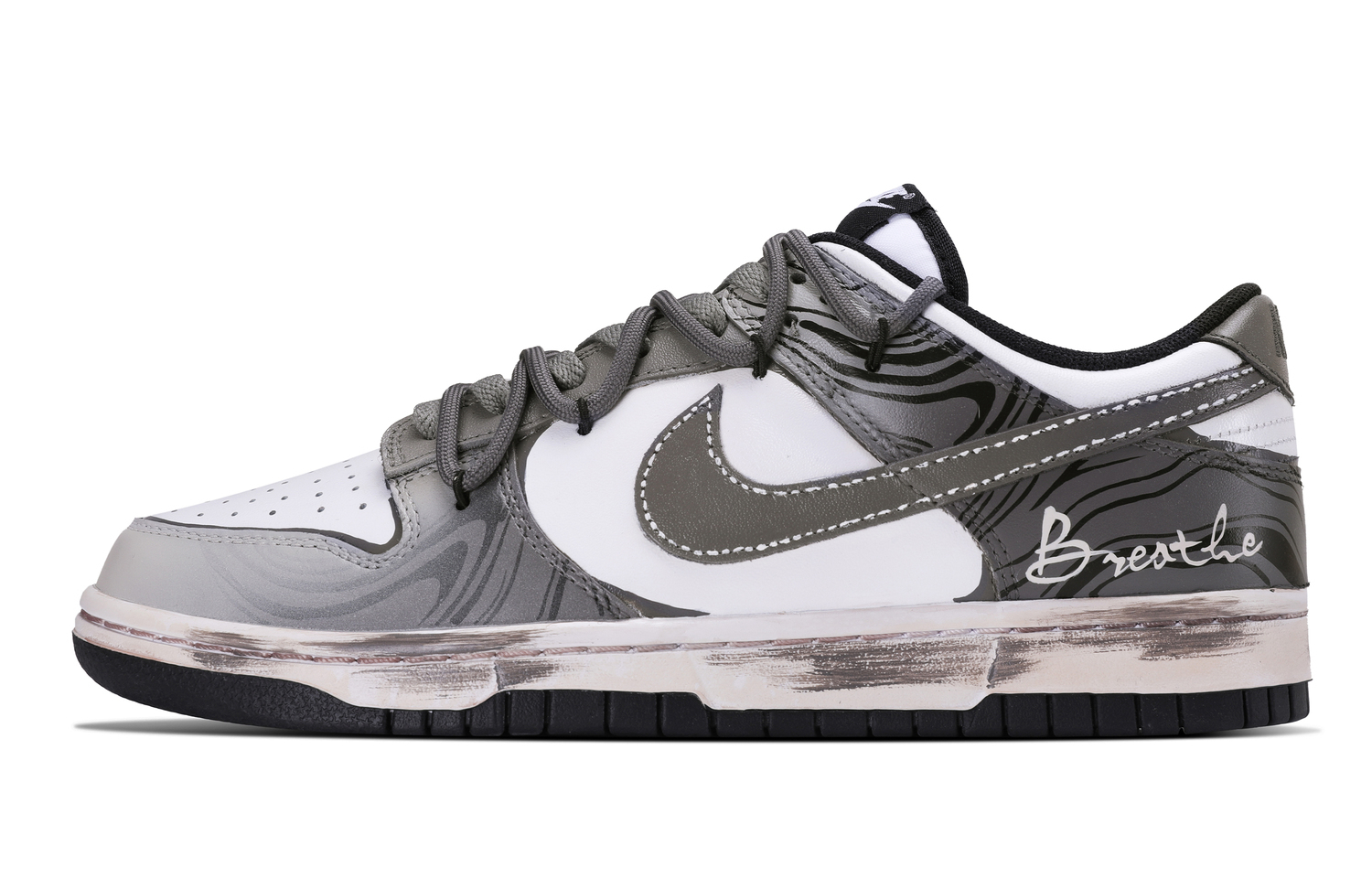 

Nike Нескользящие, устойчивые к истиранию, легкие, амортизирующие кроссовки low top skateboard gray brown kids