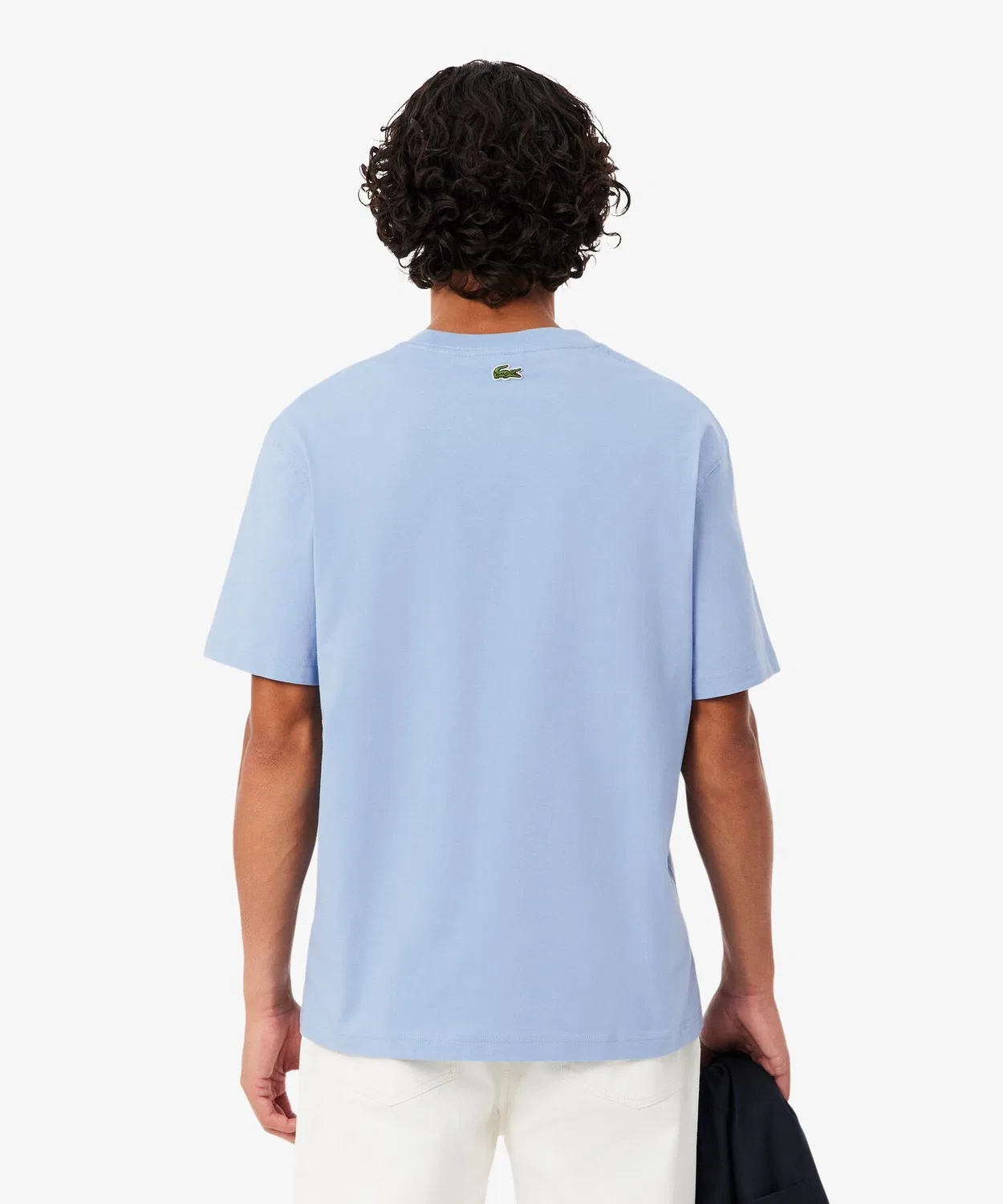 Мужская футболка с принтом Tennis LACOSTE, Light Blue — фото 4