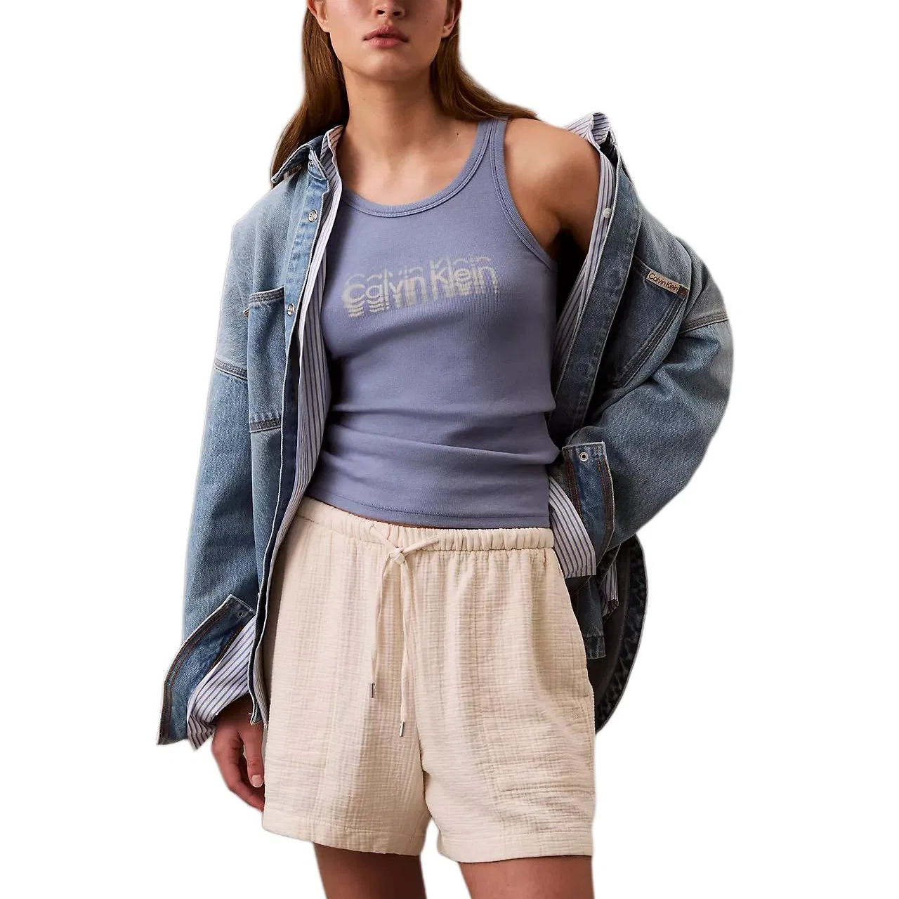 Шорты повседневные Calvin Klein, Ecru