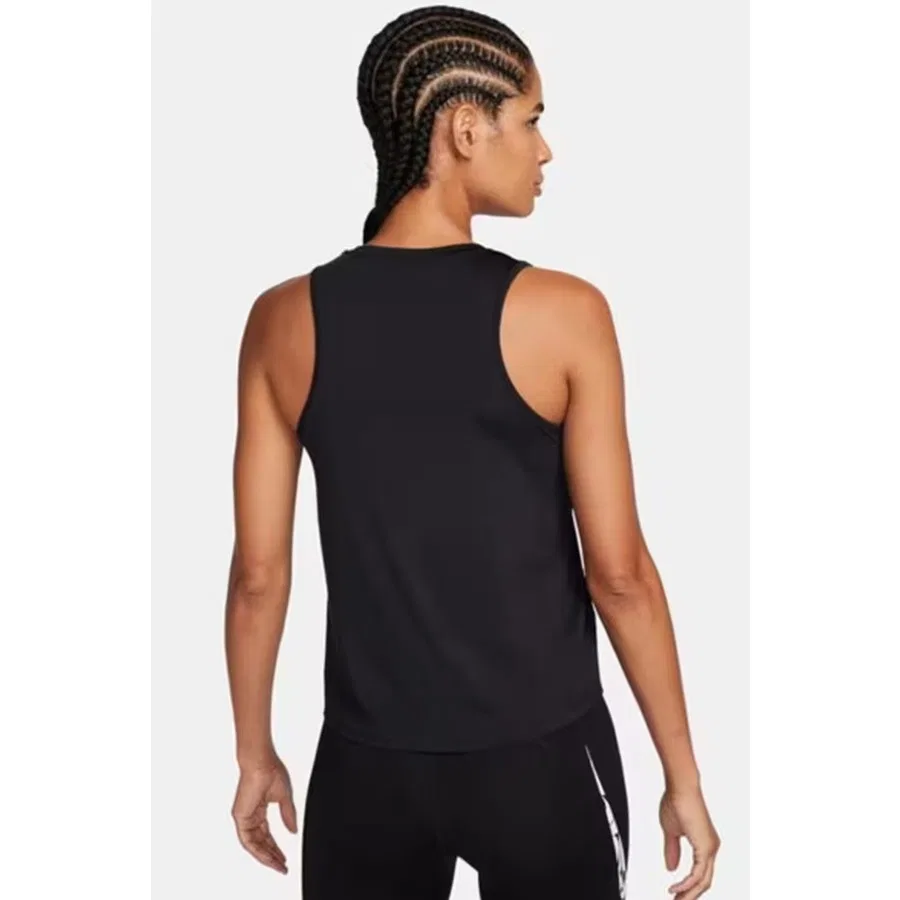 Спортивный топ без рукавов Dri-FIT One Swoosh Hbr Nike, Черный — фото 3
