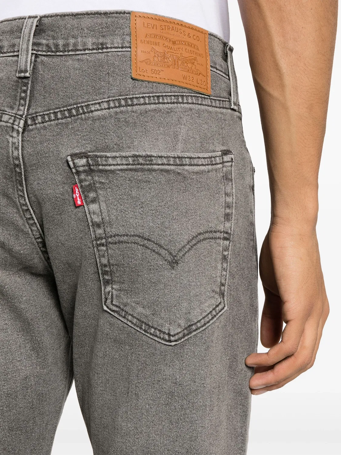 Levi's Джинсы 502 Taper укороченные серые — фото 3
