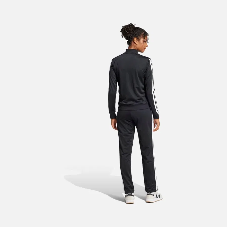 Спортивный костюм с молнией и полосками adidas Sportswear Essentials 3-Stripes, Черный — фото 2