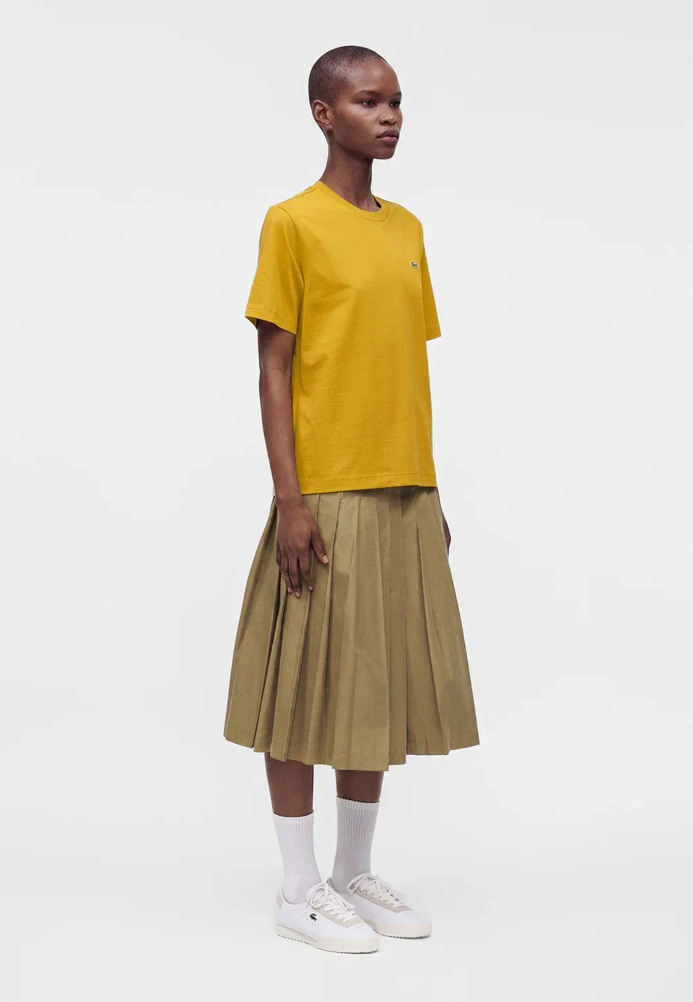 Футболка Lacoste Honey, однотонная, дышащая — фото 4