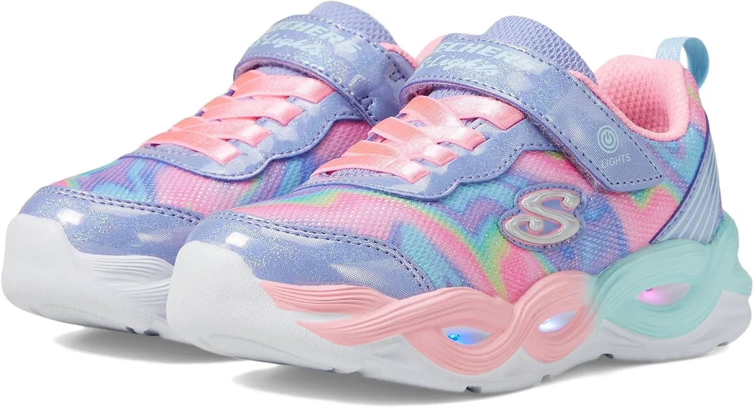 Детские кроссовки для девочек Twisty Glow Skechers, Perwinkle/Multi — фото 2