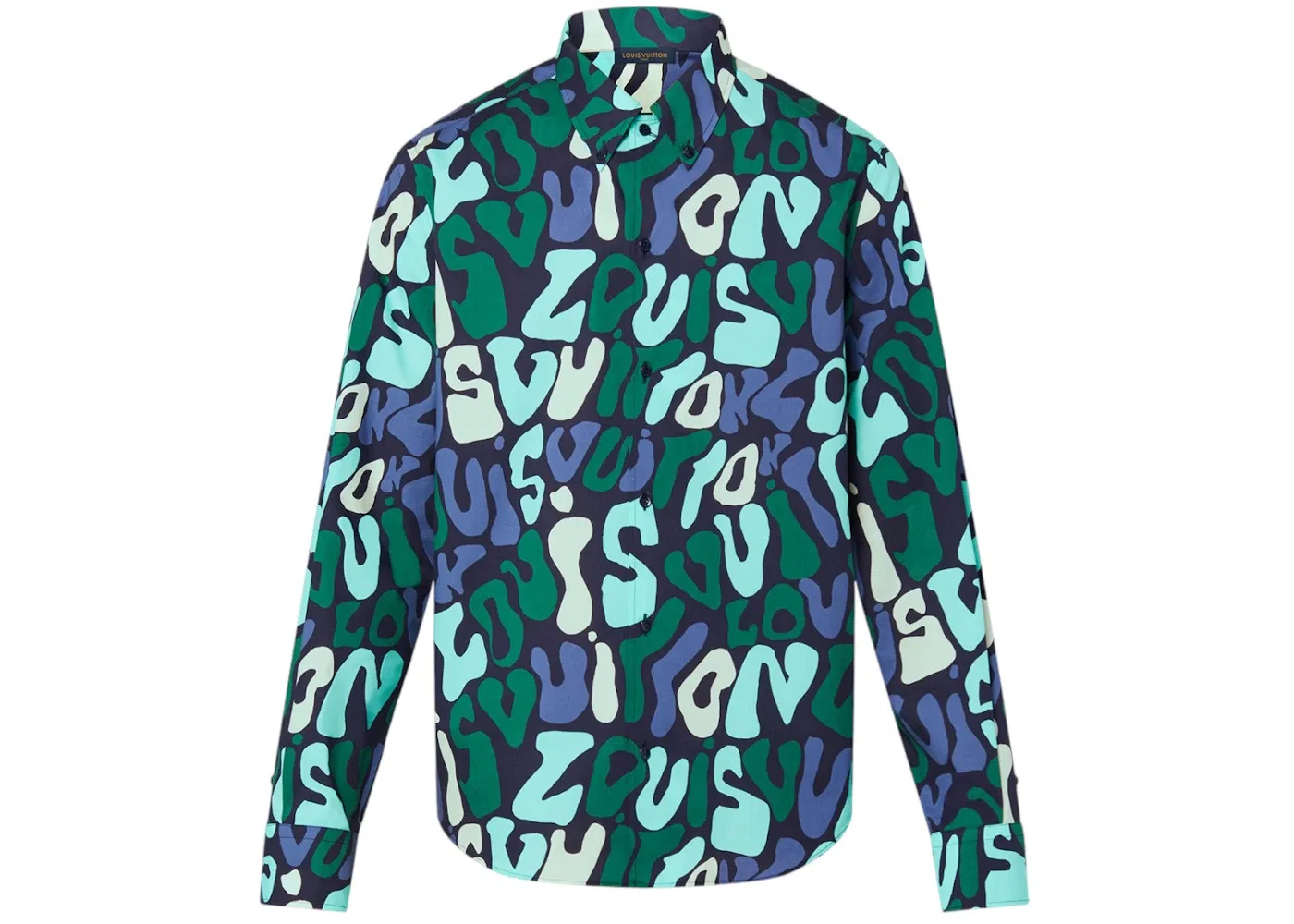 Мужская рубашка с длинным рукавом Louis Vuitton, Green