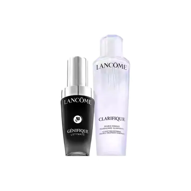 Набор для ухода за кожей с сывороткой и тонером, 150 мл + 50 мл, LANCOME, Black