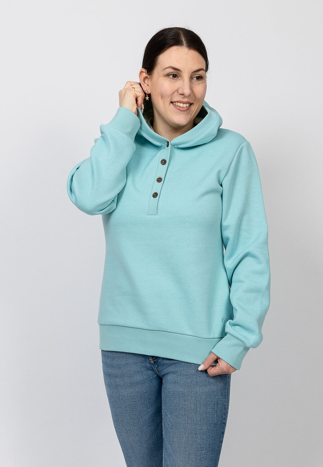 

Толстовка Salzhaut Hoodie Kât, аква