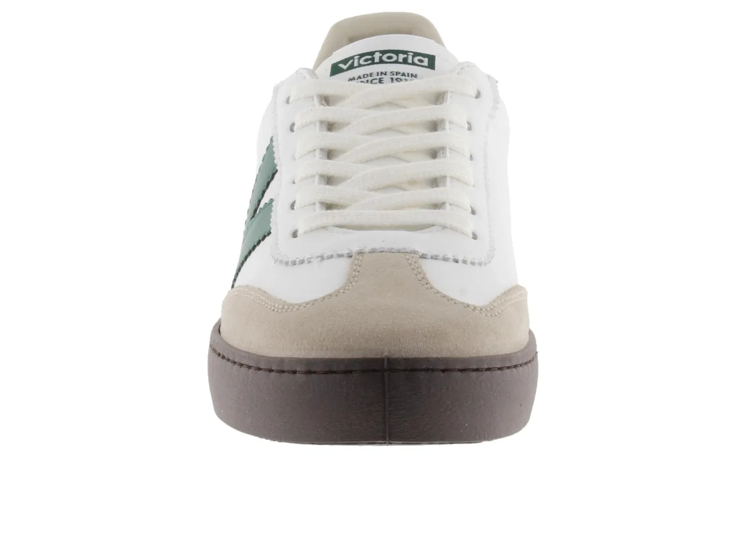 Детские кроссовки из кожи для мальчиков Cyclist Leather Effect & Contrast Pieces & Split Leather Toe victoria, Bianco — фото 2