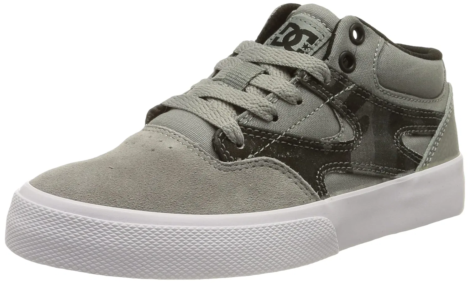 Детские кроссовки для мальчиков с камуфляжным принтом Kalis Vulc DC Shoes, Black Camouflage