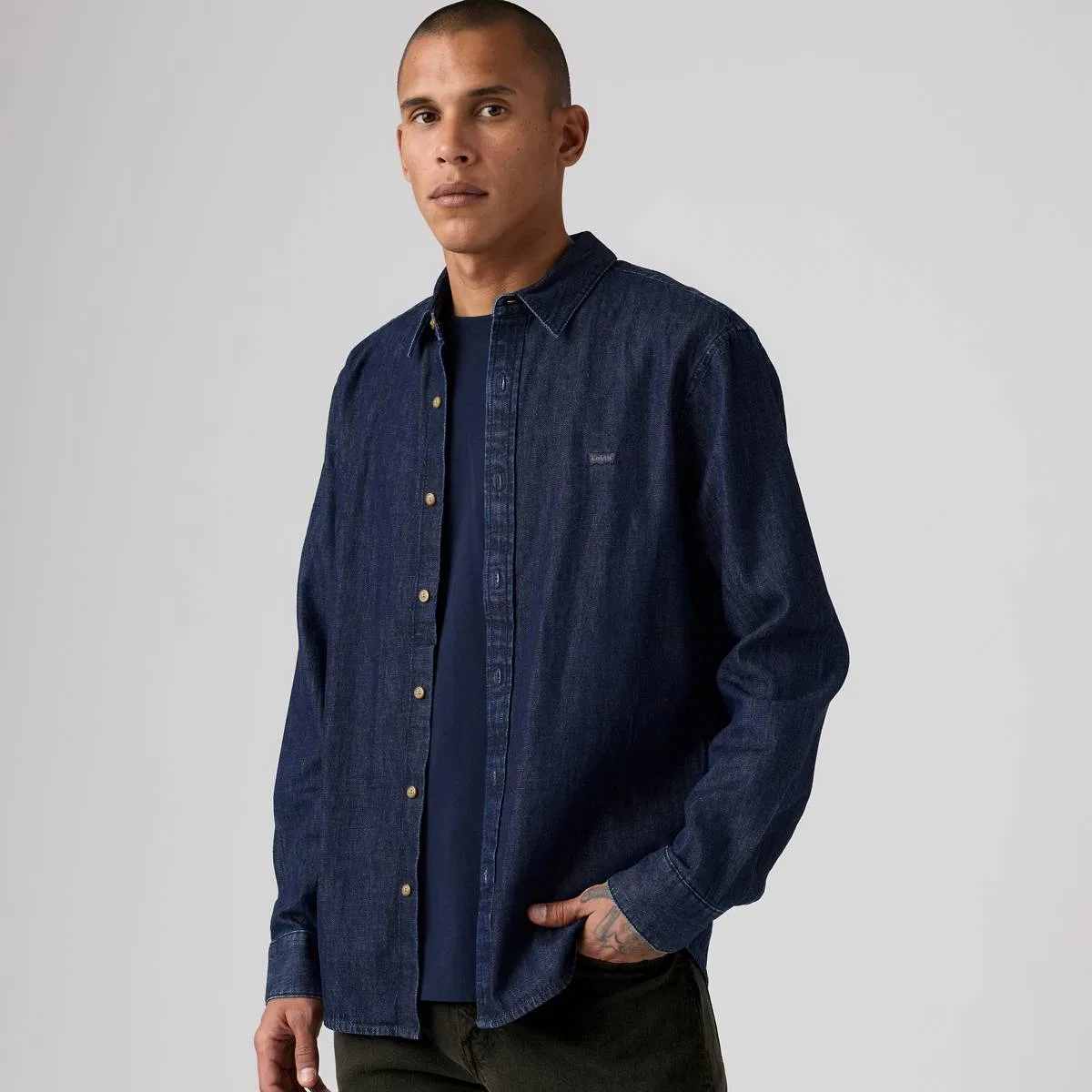 Стандартная рубашка Battery Housemark Levi's, Jack Dark Wash - Dark Wash