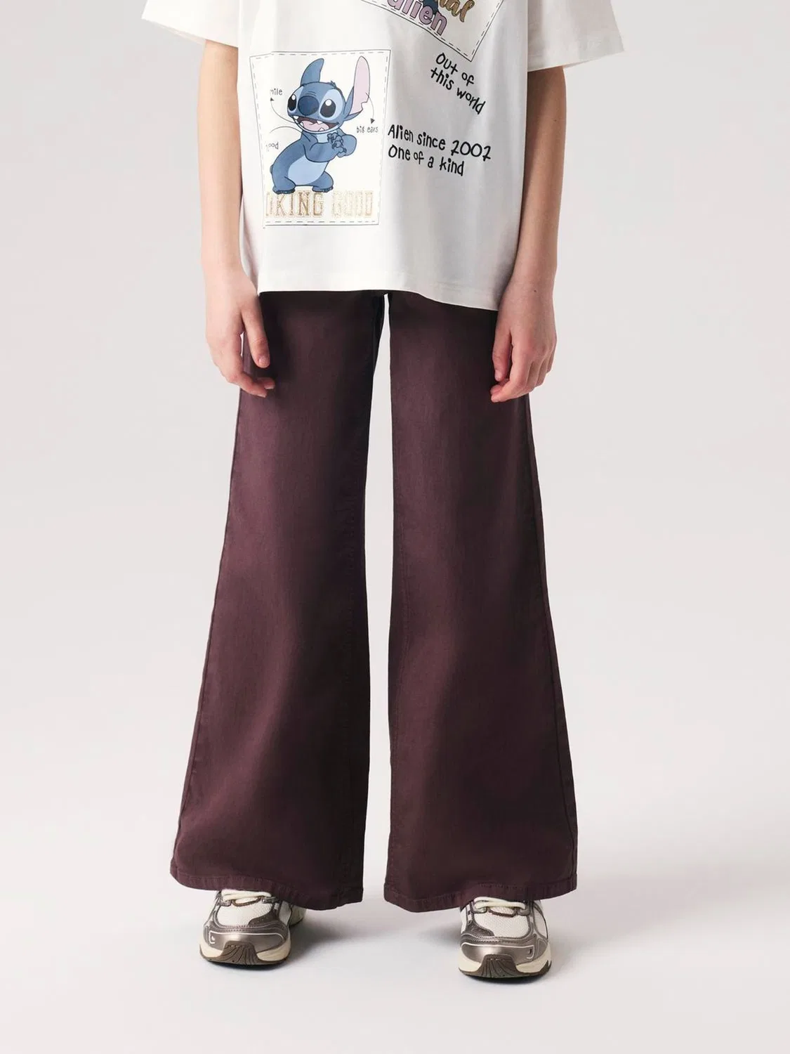 Широкие брюки Wide Leg Jeans Name It, коричневый — фото 2