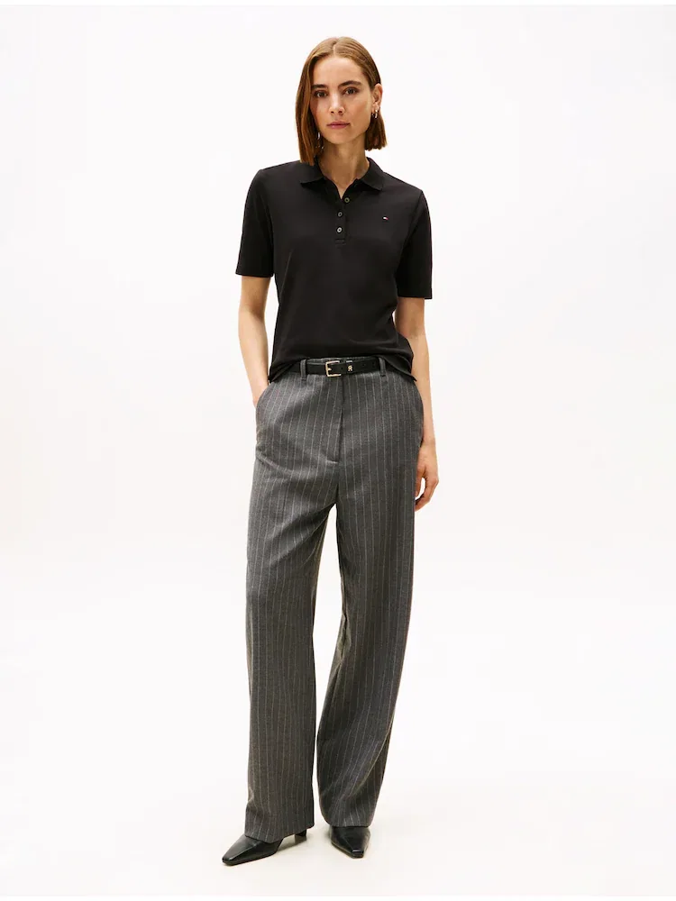 Футболка поло Regular Fit TOMMY HILFIGER, Black — фото 2