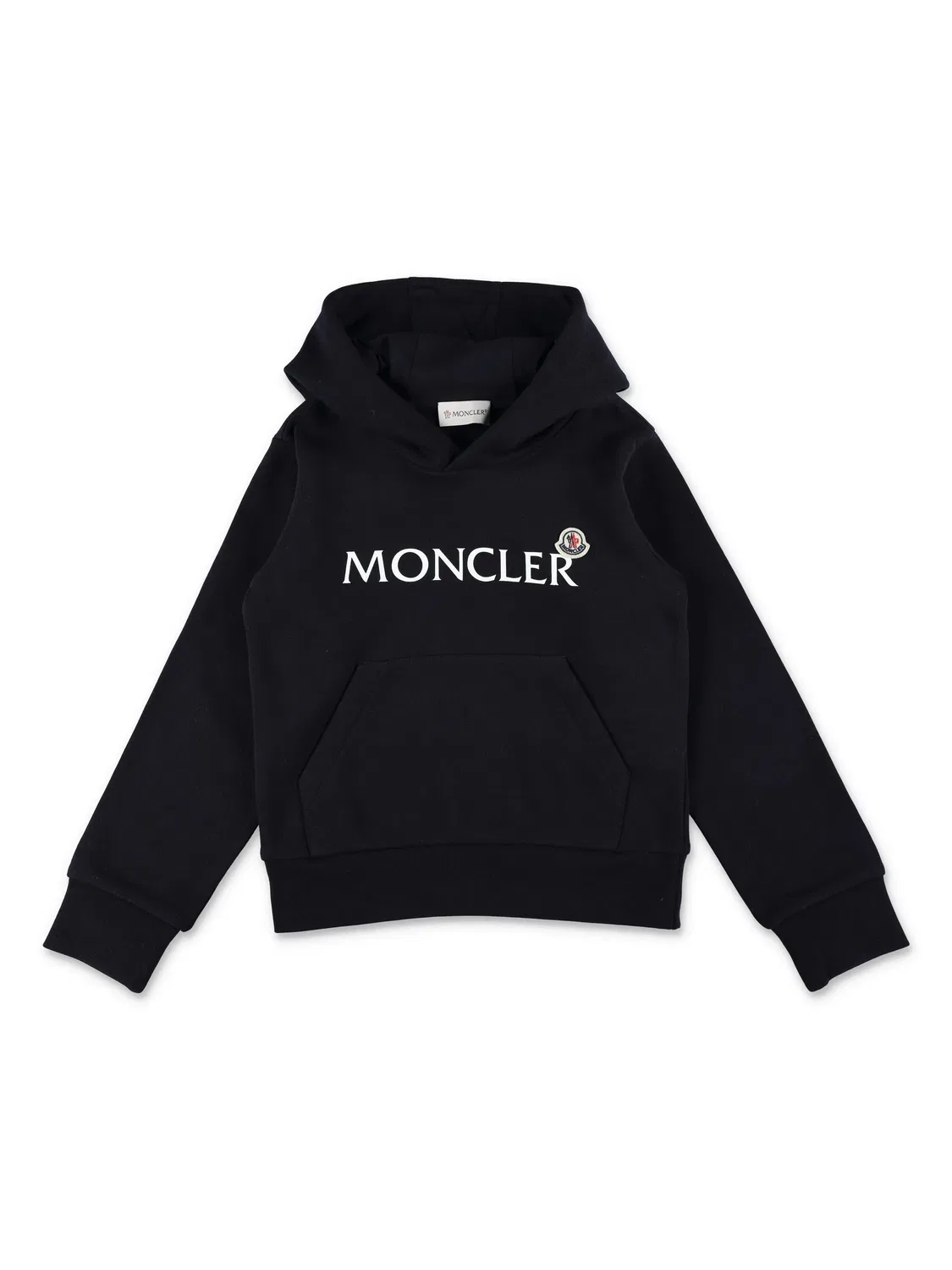 Худи с логотипом и капюшоном MONCLER GENIUS, темно-синий
