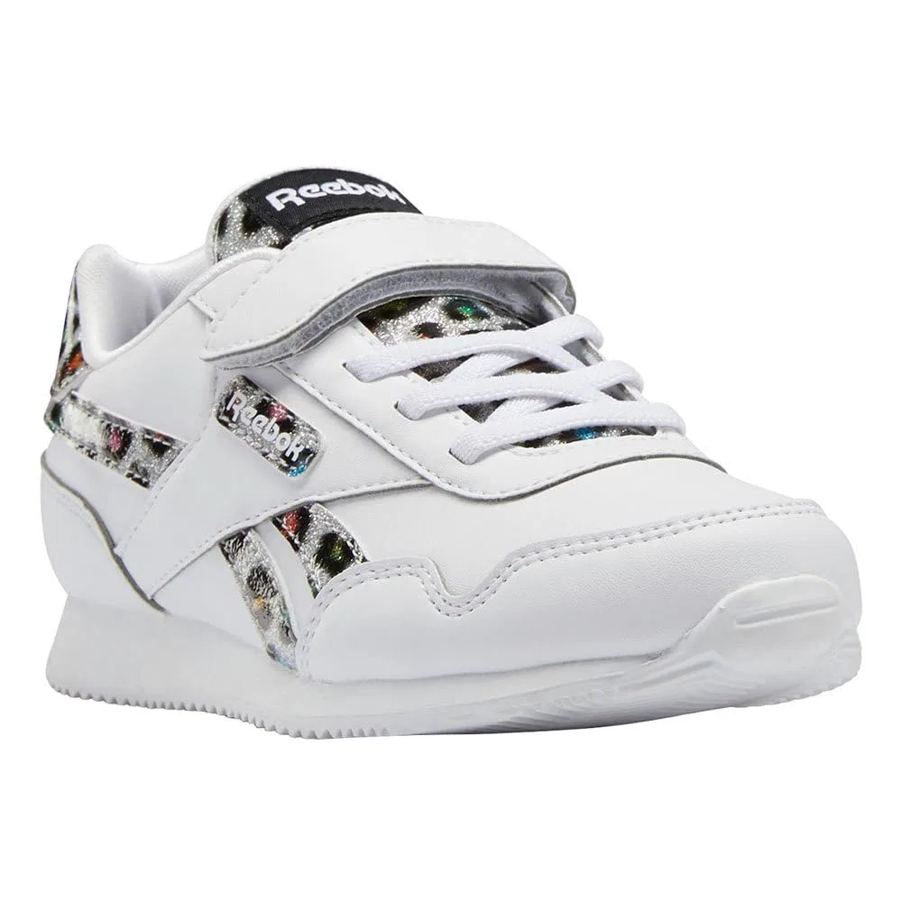 Детские кроссовки для девочек с закрытым носком Royal Cl Jog 3.0 1v Reebok, Ftwr White Ftwr White Core Black — фото 2